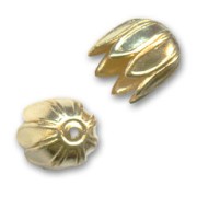 End cap 9mm fine Gold plated x1