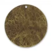 Crumbled sequin 40mm bronze tone x1