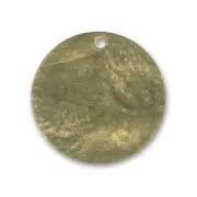 Crumbled sequin 25mm bronze tone x1