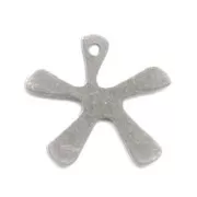 Spider charm 14mm Old silver tone x1