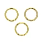 Jumprings open 7x1 mm - Gilded with fine 24K x144