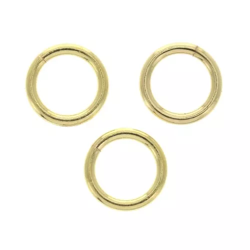 Jumprings open 7x1 mm - Gilded with fine 24K x144