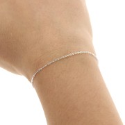 925 Sterling Silver Cable chain 1.3x1.6 mm x 50cm