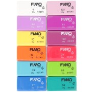 Fimo Soft Brillant Colour Pack 12 colours x1