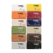Fimo Soft Natural Colour Pack 12 colours x1