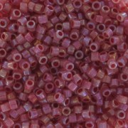 Miyuki Delica 11/0 DB1746 - Opal AB Lined Claret|raw }}