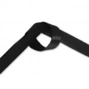 Satin ribbon 6 mm Black x20m