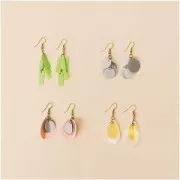 Assortment of washable sequins and spacers for DIY jewelry - Green/Red x1