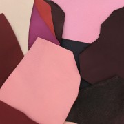 Luxury Leather Waste in different sizes and textures - Pink x 200g|raw }}