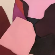 Luxury Leather Waste in different sizes and textures - Pink x 200g