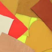 Luxury Leather Waste in different sizes and textures - Yellow x200g