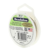 Beading wire 7 strand 0.30 mm Gold Tone x31 m|raw }}