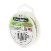 Beading wire 7 strand 0.30 mm Gold Tone x31 m