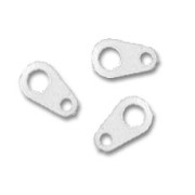 Tag 9x5 mm Fine silver plating x144|raw }}