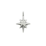 North Star pendant 14x10 mm for DIY jewelry creation -Antique Silver Plating x1