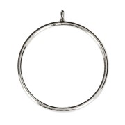 925 Sterling Silver fine ring for half-drilled bead 6 / 8 and 10 mm - Size 54 x1|raw }}