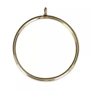 Gold-Filled fine ring for half-drilled bead 6 / 8 and 10 mm - Size 54 x1