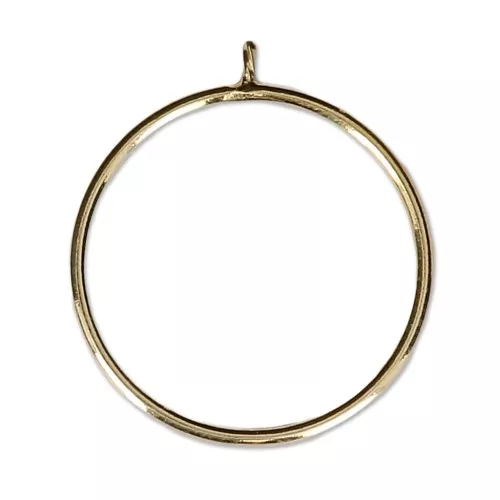 Gold-Filled fine ring for half-drilled bead 6 / 8 and 10 mm - Size 57 x1