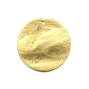 Crumbled sequin 20mm Fine gold plated x1