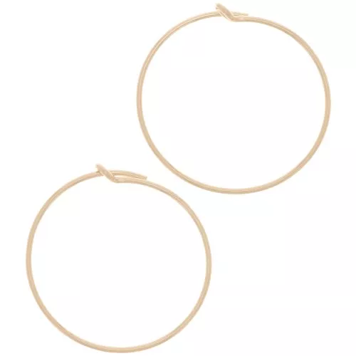 20mm x 0.7mm Gold-filled Hoop Earrings to decorate x2