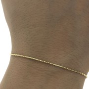 paloma mesh chain 1 mm - Gold Plated 3 microns x50 cm