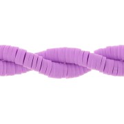 Heishi beads in polymer clay 4x1 mm Parme x45cm|raw }}