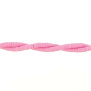 Heishi beads polymer clay rondelles 4x1 mm Bright pink x45 cm