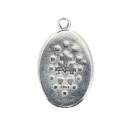 Virgin medal for DIY jewelry creation 25 mm - Green x1