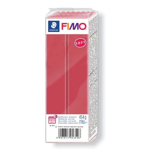 Fimo Soft Polymer Clay 454gr Cherry (n°26) x1