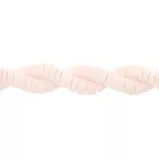 Heishi polymer clay rondelle beads 6x1 mm Pale pink x44 cm