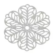Stainless steel Filigree finding - Flower Pattern - 30 mm x1