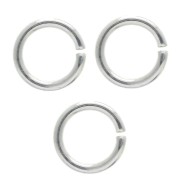 7x1mm Open Jump rings Made in Europe - fine silver plating x50|raw }}