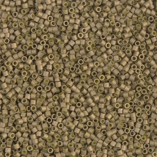 Miyuki Delica 15/0 DBS0371 - Matte Opaque Golden Olive Luster x5g