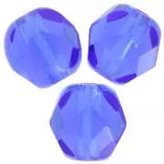 Fire Polished faceted round beads 3mm Sapphire  x50