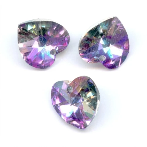 PureCrystal 6228 Hearts Crystal Vitrail Light 10,3x10mm x6