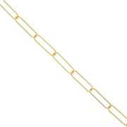 Rectangle 6 mm mesh chain - Gold Tone x50 cm|raw }}