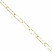 Rectangle 6 mm mesh chain - Gold Tone x50 cm