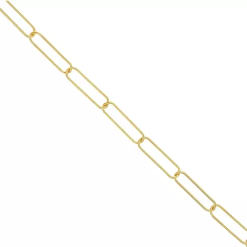 Rectangle 6 mm mesh chain - Gold Tone x50 cm
