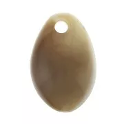 Cauri Shell pendant in cellulose acetate 12x18 mm Brown x1