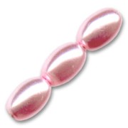 Olives beads 6x4 mm Light Rose x50|raw }}