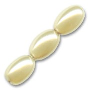 Olives beads 6x4 mm Cream x50|raw }}