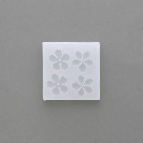 Silicone Mold For Resin and Polymer Clay 48x48 mm - Cherry Blossom x1