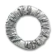 Decorated Ring 33 mm old silver-colored x1