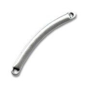 Tube with loops 38x4mm Old silver tone x4|raw }}