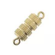Screw-on clasp  15mm Gold tone