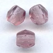 Fire Polished faceted round beads 3mm Light Amethyst  x50