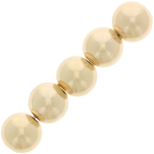 4 mm Round Beads - Gold Filled (Laminated Gold) x10