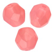 Facets 6 mm Milky Pink x25
