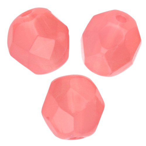 Facets 6 mm Milky Pink x25