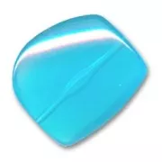 Irregular rectangle 34x30mm Aquamarine